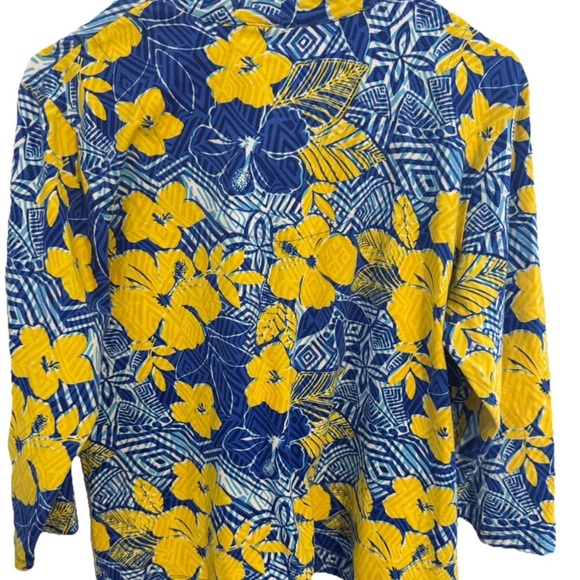 Women’s Ruby Rd. Petite Floral Print‎ Shirt PL - Picture 3 of 4